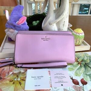 Kate Spade New York Payton Wristlet. Pinkish Lilac. Authentic, with Tags